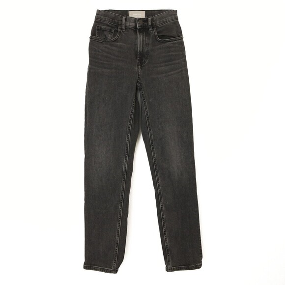 Everlane The High Rise Straight Jean 24 Regular Washed Black Denim Pant B24 - Picture 2 of 6